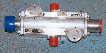 Underside of the oil cooler.