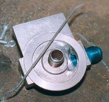 Porting the oil filter mounting.