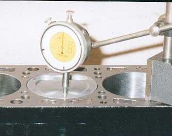 Checking piston to deck clearance