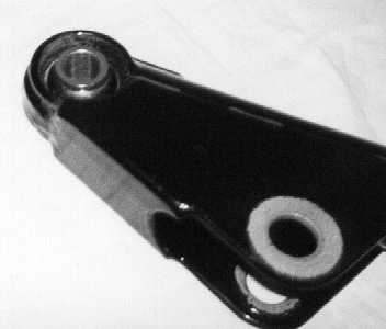 Close up of the rear wishbone.