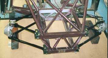 Front suspension on.