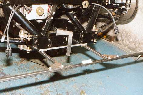 Finding the centre of the car.