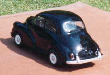 Finished car from the rear.