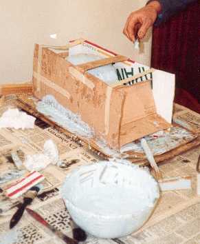 The mould running off.