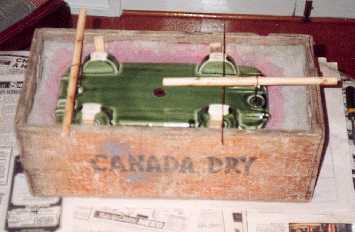 A different approach to applying the mould.