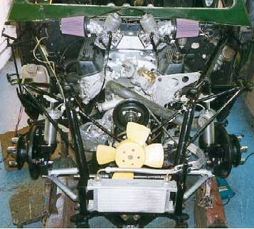 Rebuilt engine back in the car