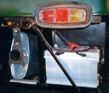 Battery and silencer