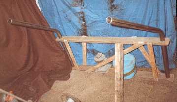 Jig to hold front uprights of the cage