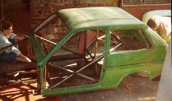 Trial fit of body over chassis