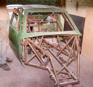 Body mounted on the chassis