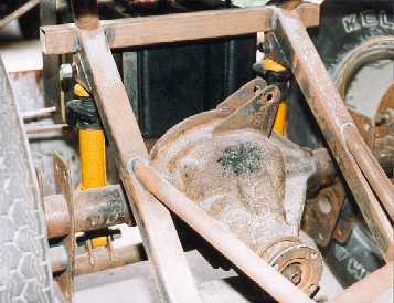 Axle in position
