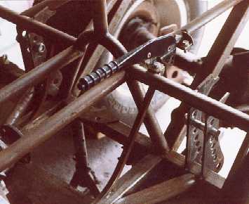Rear radius arm mounts and handbrake