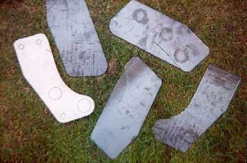 Axle mounts in raw state.