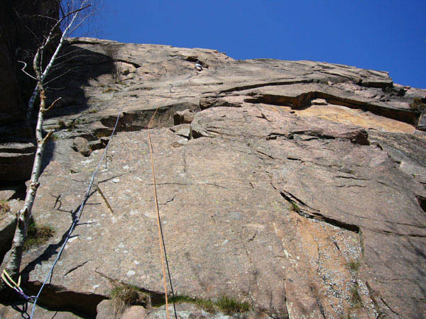 On the way up